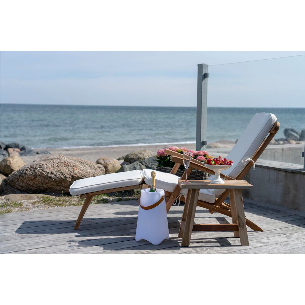Arrecife solstol med dyna – justerbar teakstol